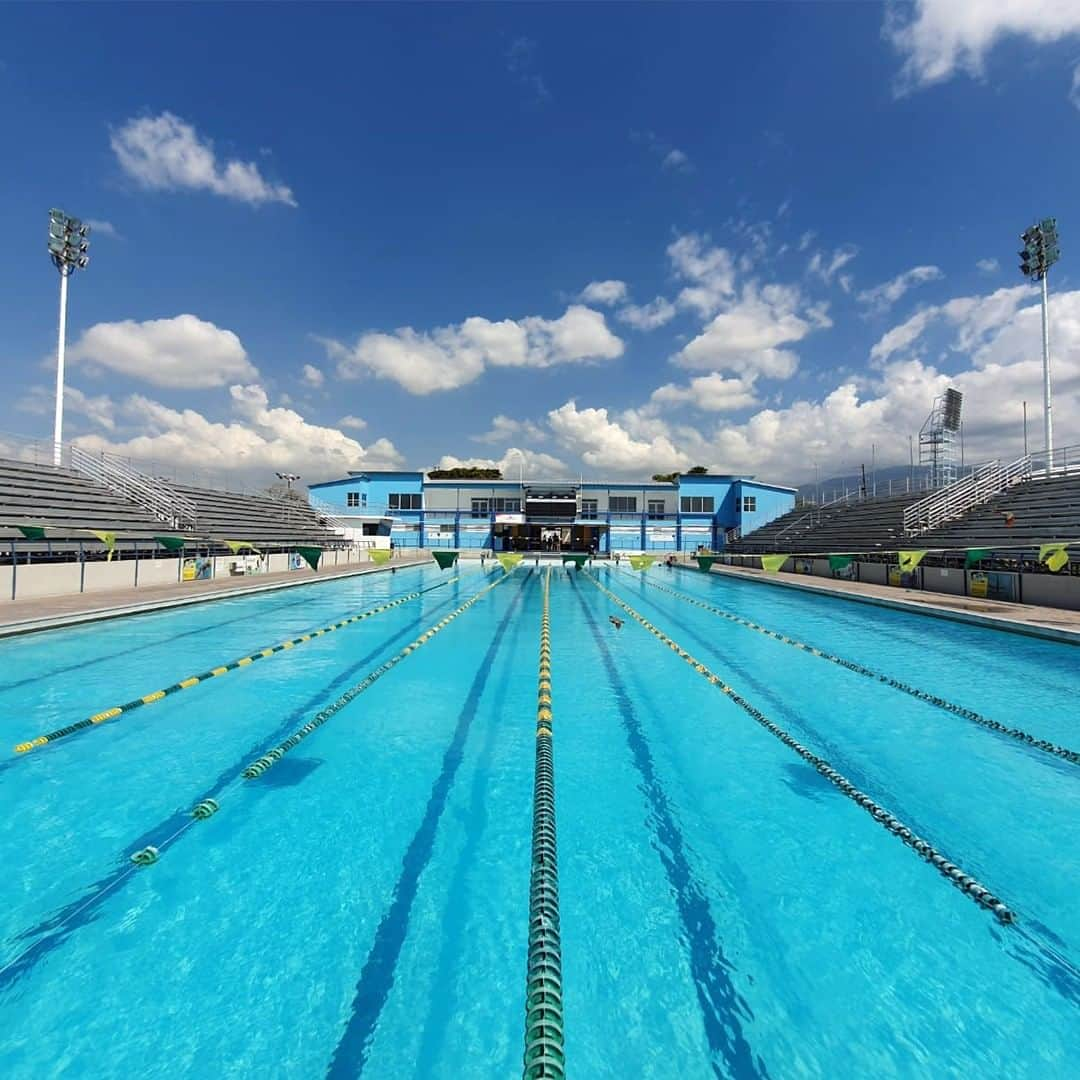 スピードさんのインスタグラム写真 - (スピードInstagram)「Who is dreaming of a swim? 🙋 Photo by @SwimDemCrew  Pool: National Sports Stadium Swimming Pool, Kingston, Jamaica. #Speedo #DreamPools #Swimming」4月27日 23時10分 - speedo