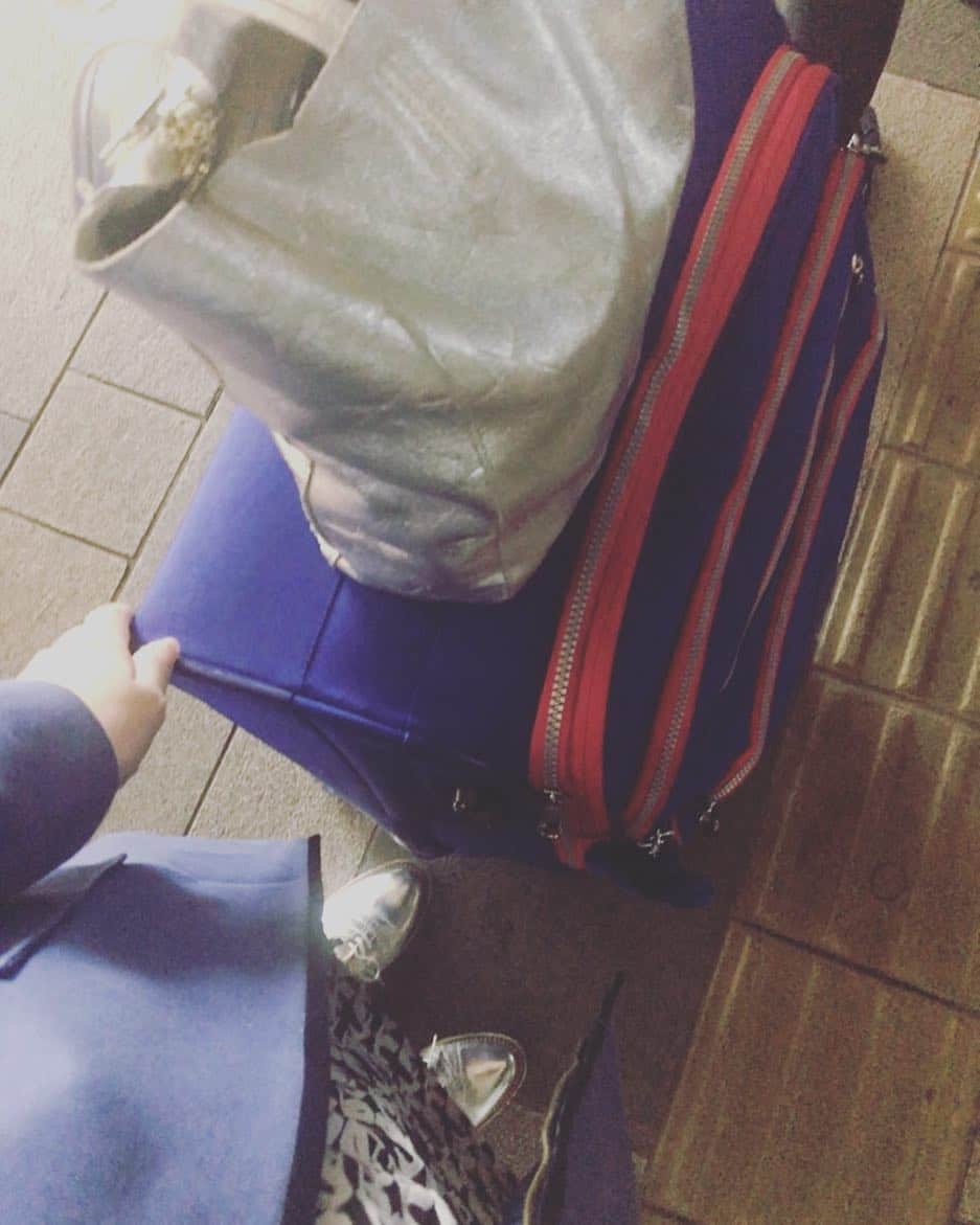 松原凜子さんのインスタグラム写真 - (松原凜子Instagram)「久しぶりに夜行バスで多治見に帰ります。  せっかくの可愛いバックに荷物を入れ過ぎて形が崩れているのと、青色と銀色が好きなんだともろバレなのは見て見ぬ振りをして欲しい😅」4月27日 23時33分 - rinko_matsubara