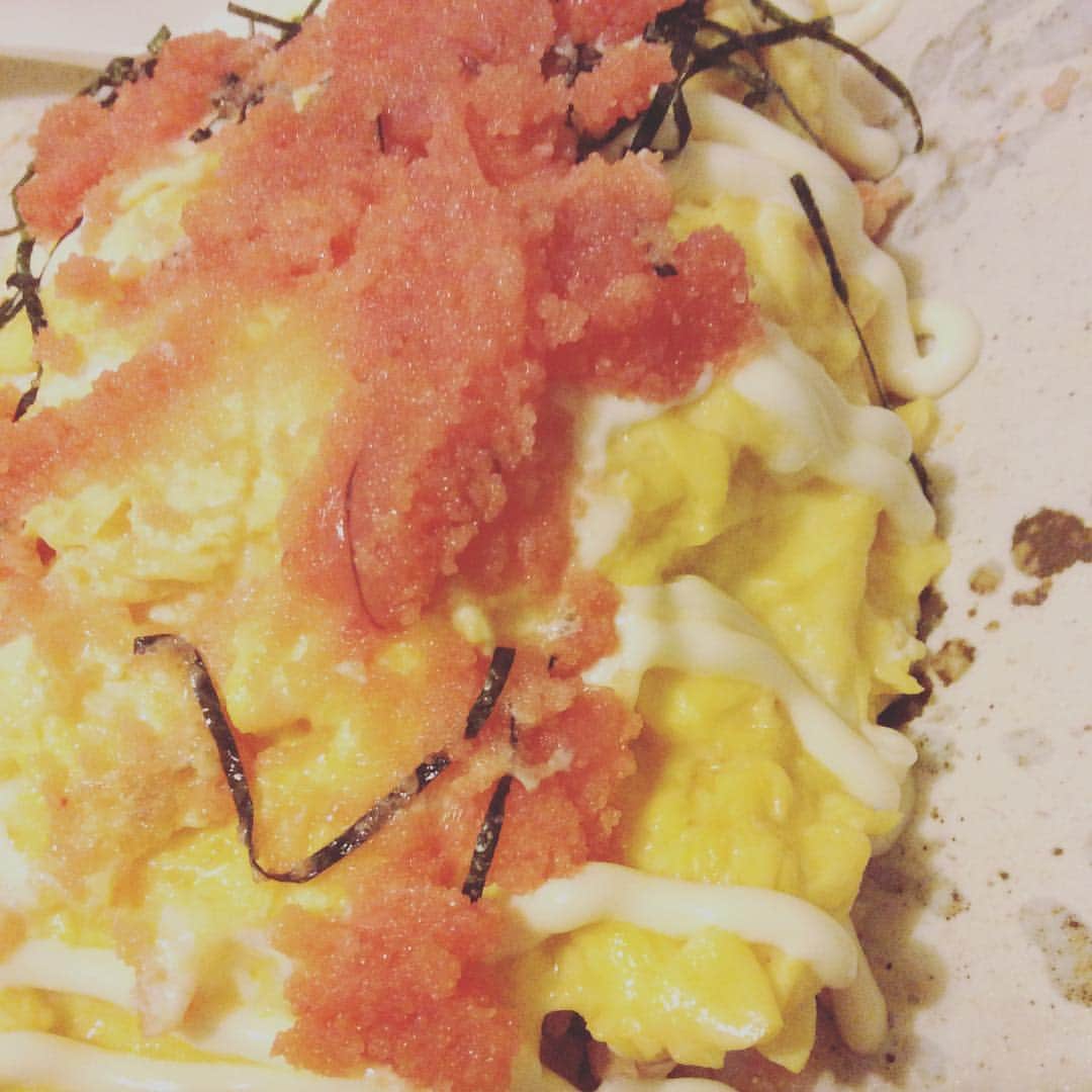 のインスタグラム：「本日の賄いは明太子オムライス！！！ #宮崎牛 #宮崎 #宮崎うまか #京橋店 #京橋 #モツ鍋 #明太子  #馬刺し #泳ぎイカ #活魚 #宴会 #女子会 #歓送迎 #歓送迎会 #うまか #うまかもん  #ちょい飲み #ちょい飲み手帳 #さつま揚げ #九州 #instafood #instagood」