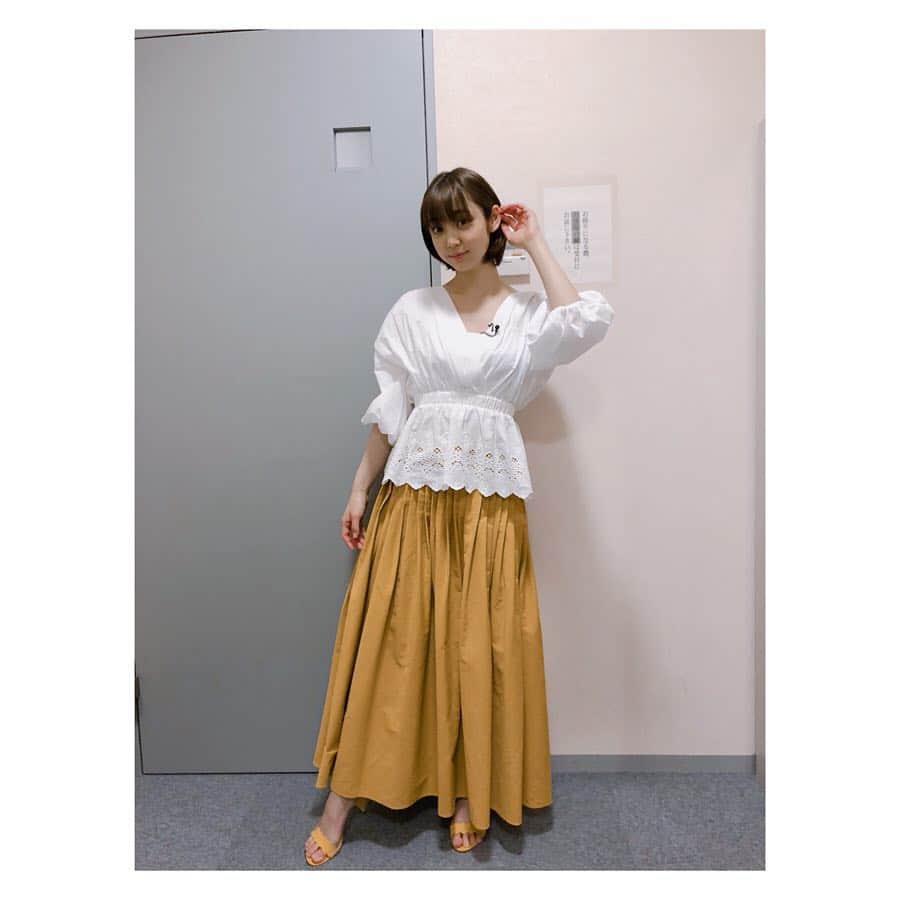 山谷花純さんのインスタグラム写真 - (山谷花純Instagram)「にじいろジーンのお洋服。黄色が着たい気分でした。」4月28日 9時14分 - kasuminwoooow