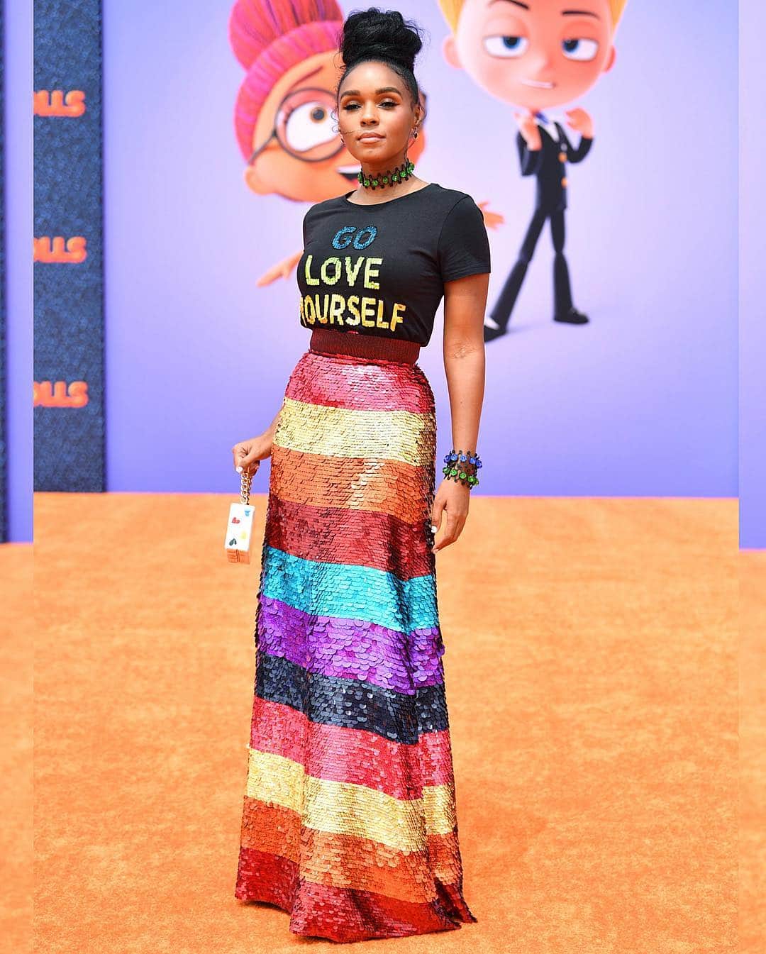 Just Jaredさんのインスタグラム写真 - (Just JaredInstagram)「@janellemonae rocks a sparkling, rainbow outfit for the @uglydolls premiere! #JanelleMonae Photos: Getty」4月28日 9時59分 - justjared