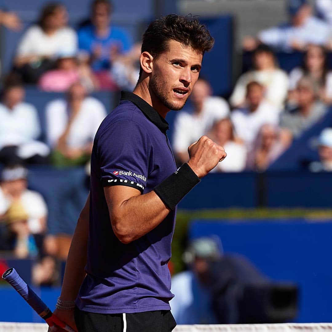 ATP World Tourさんのインスタグラム写真 - (ATP World TourInstagram)「Dominant From Dominic! 💪  @domithiem defeats Rafael Nadal 6-4, 6-4 to reach the #bcnopenbs final 👊」4月28日 1時36分 - atptour