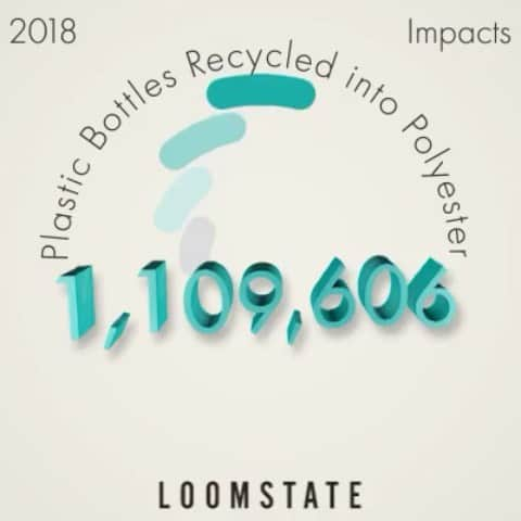 ルームステイトのインスタグラム：「Loomstate uses recycled polyester (rPET), made from post-consumer recycled plastic bottles, in some of our uniform products. We only source post-consumer plastic from verified & certified supply chain sources - contributing to the circular economy by diverting plastic waste from landfills and saving energy in the rPET extrusion and spinning process ♻️ • • • • • • #sustainability #sustainablefashion #ethicalfashion #traceability #transparency #whomademyclothes #sustainableapparel #organiccotton #organicdifference #recycledpolyester #rPET #uniforms #designingchange #loomstateofmind #loomstate #actnatural  #circularity #circulareconomy #uniforms #designingchange #itsallconnected #protectwhatisprecious #earthday #earthweek #fashionrevolutionweek #whomademyclothes」