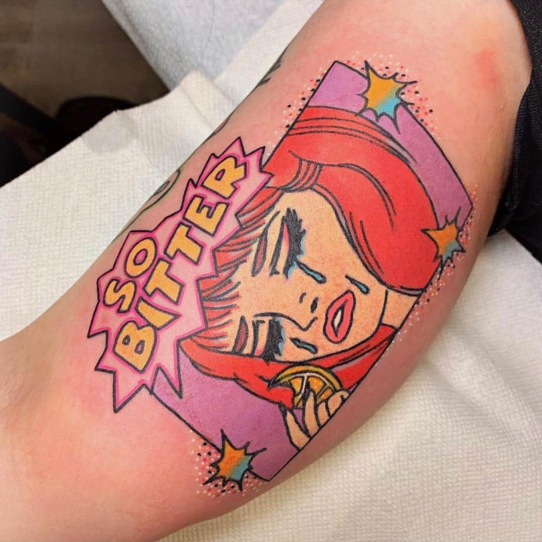 ケイト・ナッシュさんのインスタグラム写真 - (ケイト・ナッシュInstagram)「Wowowoow that is committment! Look this tat! ‼️‼️‼️‼️‼️‼️‼️‼️ ❤️❤️❤️❤️❤️❤️❤️❤️❤️❤️ @just_bims @sadboykurt」4月28日 3時10分 - katenash