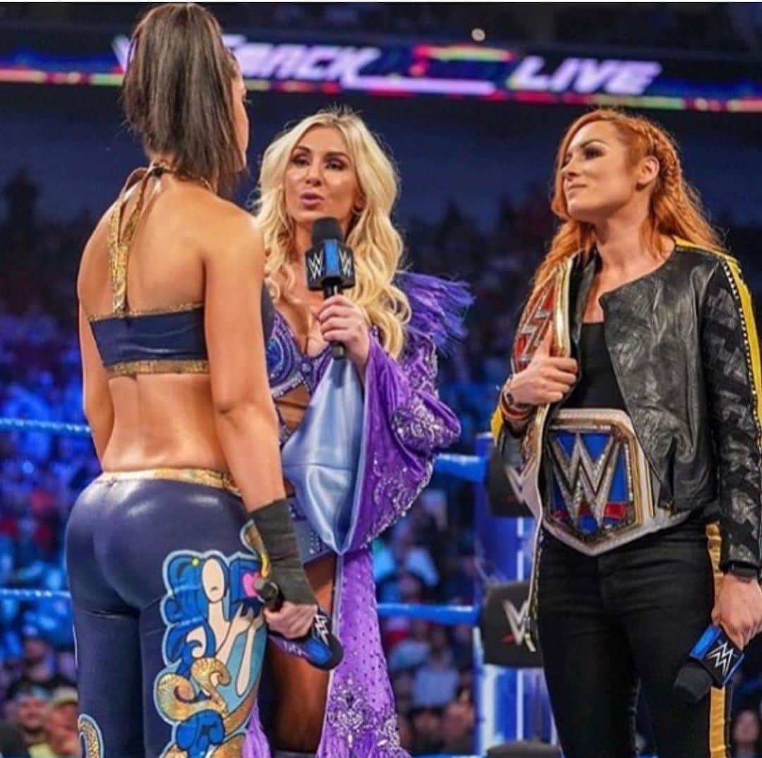 レベッカ・ノックスのインスタグラム：「@itsmebayley, you not winning on SDLive really raised my ire. Let’s have a rough match of wrestling soon, where I hope I don’t hurt your feelings in the buildup. K? Bye.」