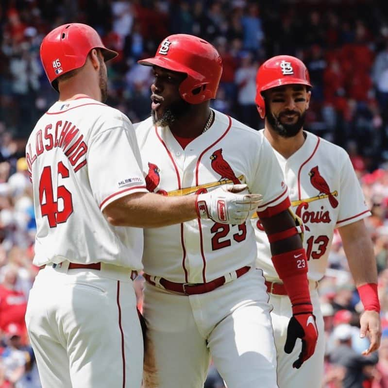 セントルイス・カージナルスさんのインスタグラム写真 - (セントルイス・カージナルスInstagram)「Marcell Ozuna is only the 3rd Cardinal in history to hit 10 home runs before the end of April! 🐻」4月28日 4時42分 - cardinals