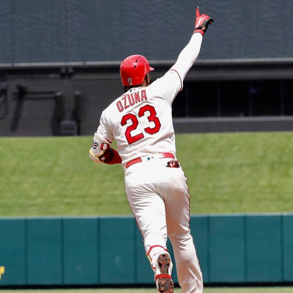 セントルイス・カージナルスさんのインスタグラム写真 - (セントルイス・カージナルスInstagram)「Marcell Ozuna is only the 3rd Cardinal in history to hit 10 home runs before the end of April! 🐻」4月28日 4時42分 - cardinals