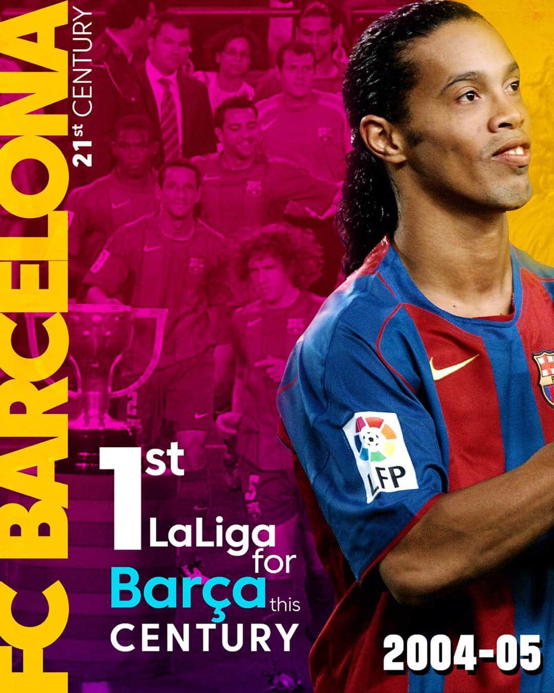 LFPさんのインスタグラム写真 - (LFPInstagram)「An unforgettable era! 🔥📜🔥 @fcbarcelona have won 🔟 LaLiga Santander titles in the XXI century! • #Barça #LaLigaSantander #LaLiga #LaLigaHistory #Ronaldinho #VictorValdes #Guardiola #Messi #Puyol #Pique #Xavi #Suarez #Iniesta #Messi」4月28日 5時42分 - laliga