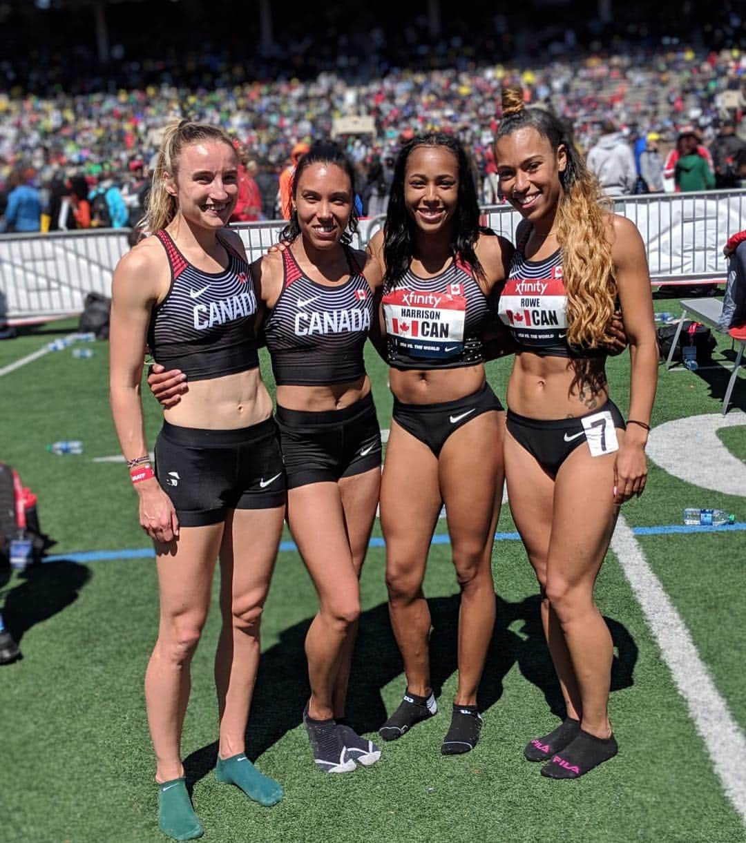 Whitney ROWEさんのインスタグラム写真 - (Whitney ROWEInstagram)「Penn Relays 2019! Took 3rd in the SMR with these beautiful ladies! . . . . . . . #athlete #tracknation #fitness #run #running #track #sprinter #athletics #workout #motivation #love #run #fitness #runner #fit #runnerscommunity #workout #nike #trackandfield #training #Canada #PennRelays」4月28日 5時42分 - whiitrowe