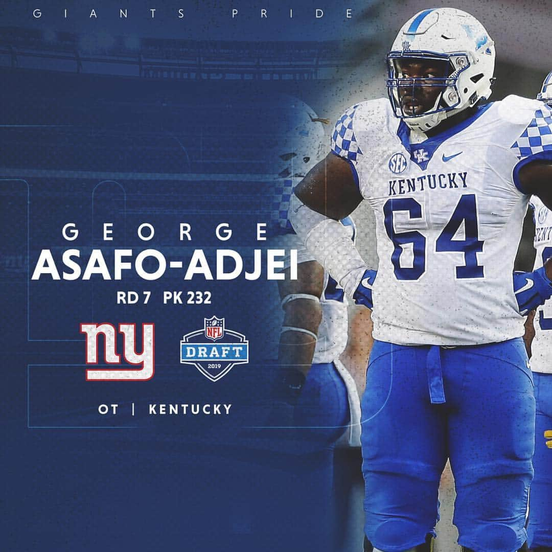 New York Giantsさんのインスタグラム写真 - (New York GiantsInstagram)「Let’s get it, @killag654 😤 #GiantsDraft」4月28日 6時47分 - nygiants