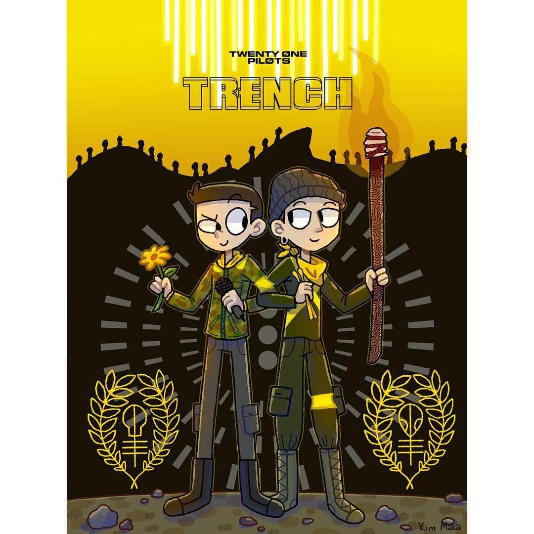 トゥエンティ・ワン・パイロッツのインスタグラム：「our first three winners from our @creativeallies design contest have been picked. Kim, Marian, and Luis win mexico. more winners soon.」