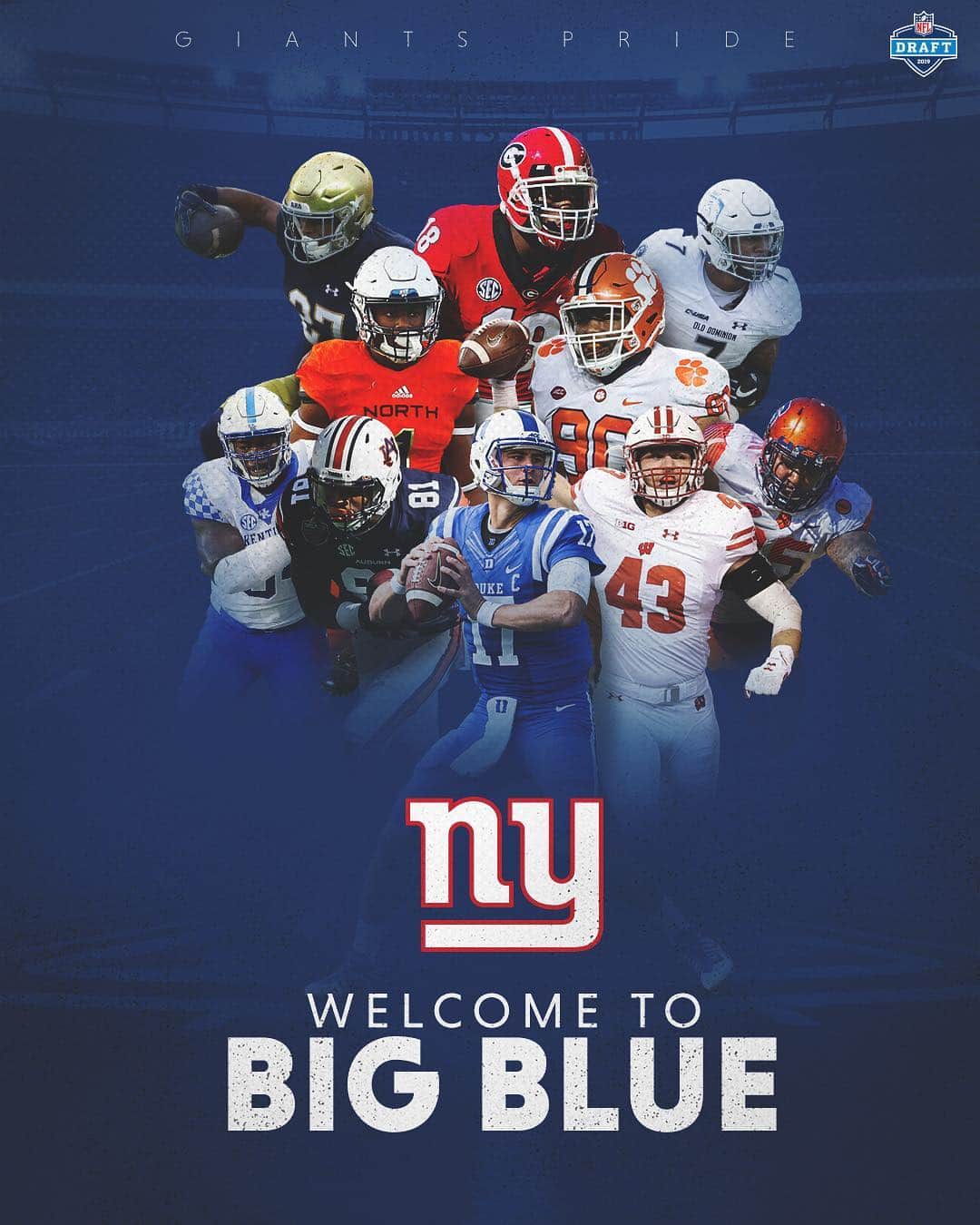 New York Giantsさんのインスタグラム写真 - (New York GiantsInstagram)「One GIANT draft class. #GiantsDraft」4月28日 7時52分 - nygiants