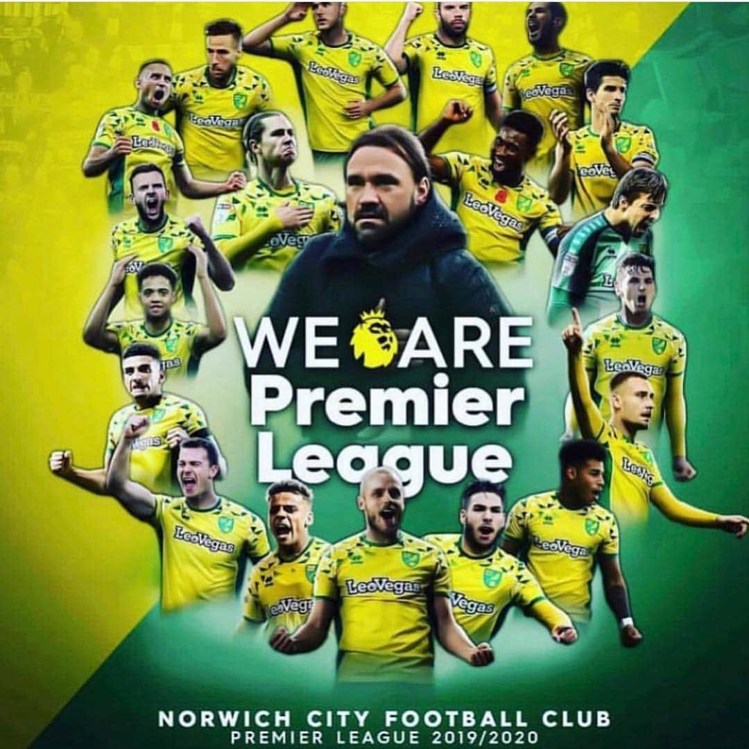 アレクサンデル・テッテイのインスタグラム：「@premierleague we are back🥳. Congrats to everyone associated with @norwichcityfc , the players , management, the owners and the fans. We have achieved something wonderful this season👏🏾🙏🏾. Now it’s Party 🎉 time, enjoy big time.」