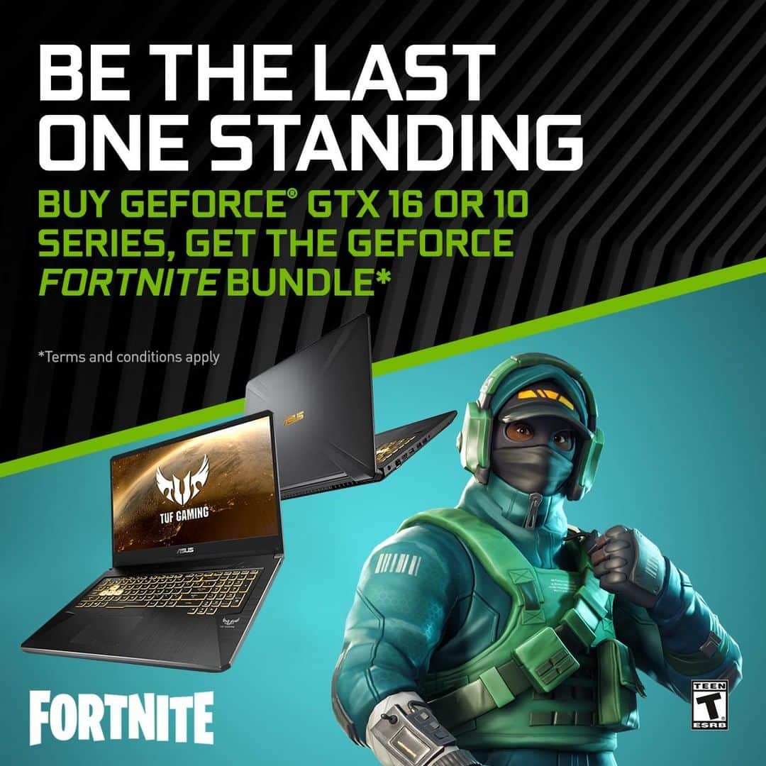 ASUSさんのインスタグラム写真 - (ASUSInstagram)「Buy a #ASUS #TUFGaming laptop featuring GeForce® GTX 16 or 10 Series and get the GeForce Fortnite bundle! Find out more:  https://www.asus.com/event/2018/nb/Be-The-Last-One-Standing/」4月28日 19時30分 - asus