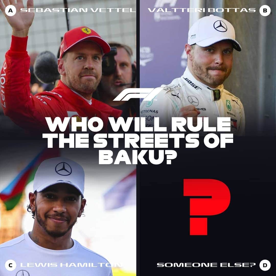 F1さんのインスタグラム写真 - (F1Instagram)「Who's your pick for king of the castle? . #F1 #Formula1 #AzerbaijanGP」4月28日 19時44分 - f1