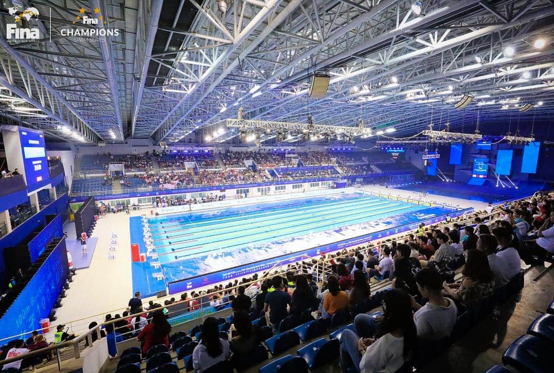 リアム・タンコックさんのインスタグラム写真 - (リアム・タンコックInstagram)「Great set up for some Fast Swimming out here in Guangzhou, China for the inaugural FINA Champions Series ⭐️🏆」4月28日 12時40分 - liamtancock