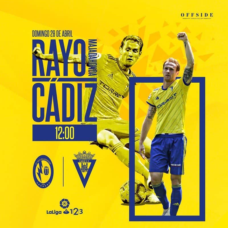 アレハンドロ・フェルナンデス・イグレシアスのインスタグラム：「Partido complicado pero con la mentalidad de siempre... salir a ganar y competir hasta el final! Vamos Cádiz! 💛💙 #Mehandichoqueelamarillo #AF8」