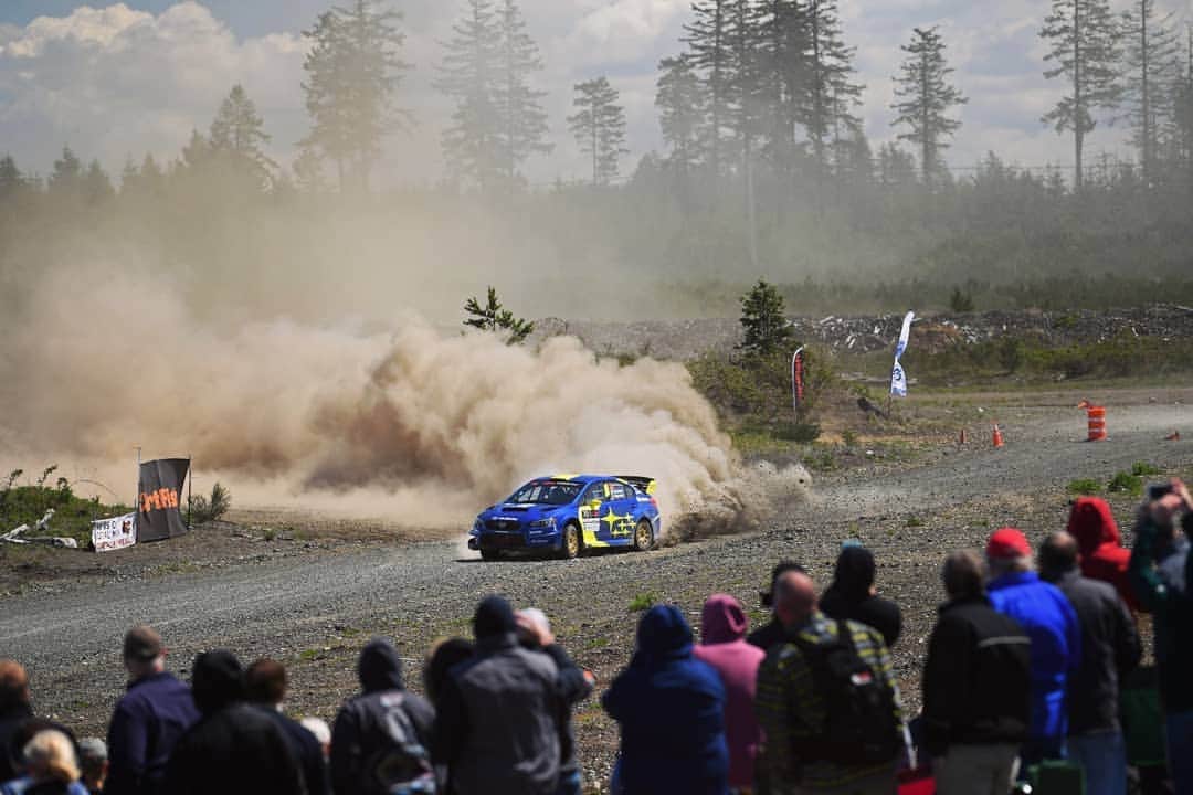 Subaru Rally Team USAさんのインスタグラム写真 - (Subaru Rally Team USAInstagram)「Day 1 is done for #SubaruMotorsportsUSA here at the iconic #dirtfish #olympusrally. Young gun @oliversolberg01 leads the rally overnight with a stunning drive. On the longest stage of the day, @davidhiggins75 had an unlucky brake issue and sits P2 going into tomorrow's final loops. @olympusrally has notoriously rough roads, so anything can happen. The rally resumes tomorrow at 12PM EDT.  #SubaruMotorsportsUSA @subaru_usa partners: @yokohamatire @dirtfishrally @methodracewheels @kuhl @vermont.sportscar」4月28日 16時31分 - subarumotorsportsusa
