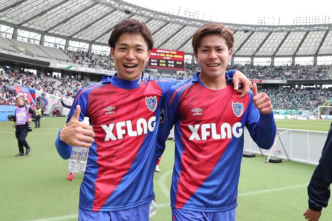 小川諒也のインスタグラム：「ありがとうございました！ やっぱ右は難しいなーもっと練習あるのみ！ #vamos #fctokyo #小川諒也」