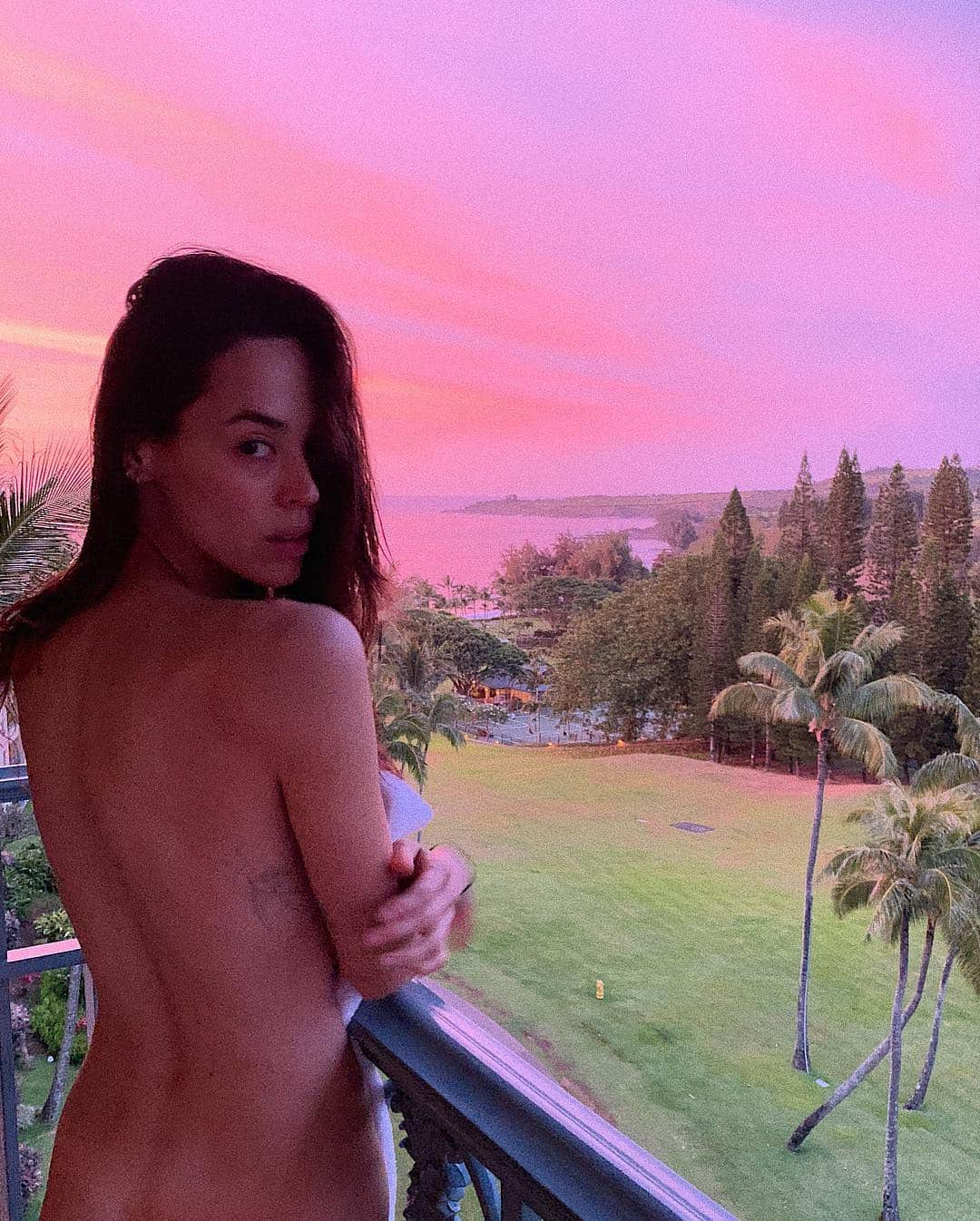 エミ・レナータさんのインスタグラム写真 - (エミ・レナータInstagram)「Pink sunset in Maui💕🌴🍃 #pink #maui #love #sunset」4月28日 17時34分 - emi_renata