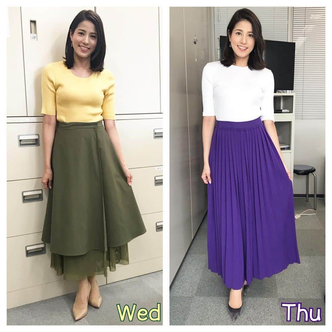 永島優美さんのインスタグラム写真 - (永島優美Instagram)「* 👗Weekly Coordinate（4/21-）👠 * 袖とスカートにラインの入ったセットアップ。 スポーツミックスな洋服って 甘くなりすぎないので良いですよね✌🏻 * ゴールデンウィーク、お休みの方もお仕事の方も また明日から楽しい1週間になりますように☺️✨ * - - - - - - - - - - - - - - - - - - - - - - - 👗#weeklyコーデ （Mon＆Tue ▶︎ Wed＆Thu ▶︎ Fri＆Sun） #coordinate #めざましテレビ #ジャンクスポーツ  このあと19時からのジャンクは 「兄弟姉妹アスリートスペシャル」です🌟 是非お楽しみください♪」4月28日 18時14分 - yuumi_nagashima