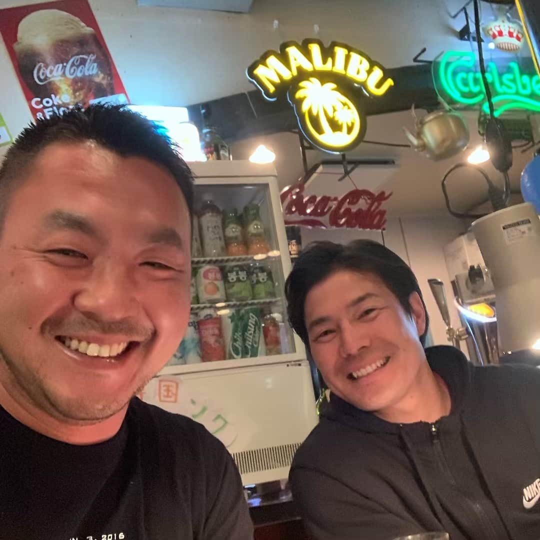 枡田慎太郎さんのインスタグラム写真 - (枡田慎太郎Instagram)「ハルバン豚カルビ美味すぎる！笑 久しぶりの梅津さんに文太どうもねー😋！ #仙台#ハルバン#アラボーイ」4月28日 21時30分 - masushin78