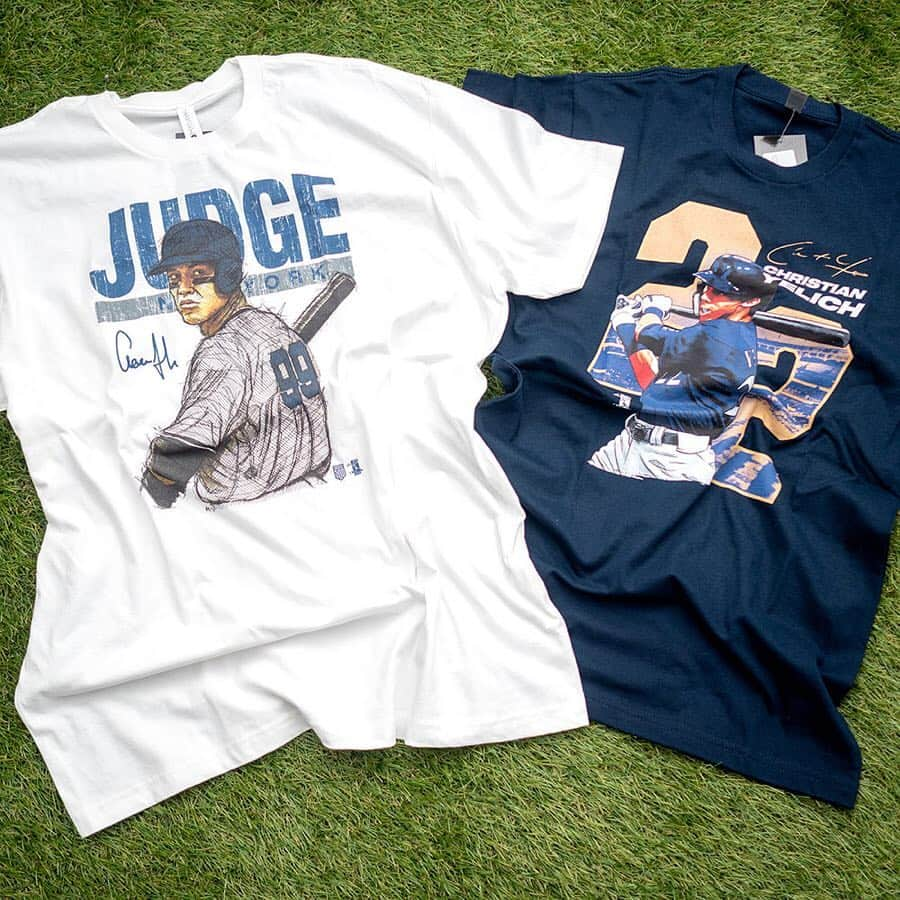 セレクションスタッフさんのインスタグラム写真 - (セレクションスタッフInstagram)「MLB新作Tシャツ⚾️ . . . ☞Player Art Cotton T-shirt ￥5.940(税込) . . . MLBは全82種類👌 . . #mlb #メジャーリーグ  #ヤンキース #エンゼルス #大谷翔平 #ダルビッシュ有 #イチロー #マエケン #ファッション #ストリートファッション  #fashion #yankees #500level #ichiro #aaronjudge #yelich  #shoheiohtani #tshirt #白t  #白tシャツ #スポーツミックス #ストリートファッション #ストリート系女子 #ストリートコーデ #ストリート」4月28日 21時34分 - selection_headoffice