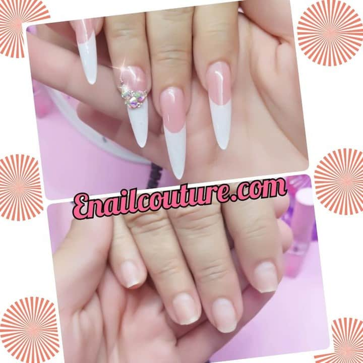 Max Estradaさんのインスタグラム写真 - (Max EstradaInstagram)「French nails are trending in 2019!  https://Enailcouture.com/ makes the perfect French tip What do you think?! Here we used eternal beige mixed with bubblegum powder and cotton candy monomer, french white tips, crystal clear acrylic powder #nailporn#gelnails#nailproducts #nailsupplies #acrylicnails https://Enailcouture.com/ happy gel is like acrylic and gel had a baby ! Perfect no mess application, candy smell and no airborne dust ! https://Enailcouture.com/」4月28日 22時30分 - kingofnail