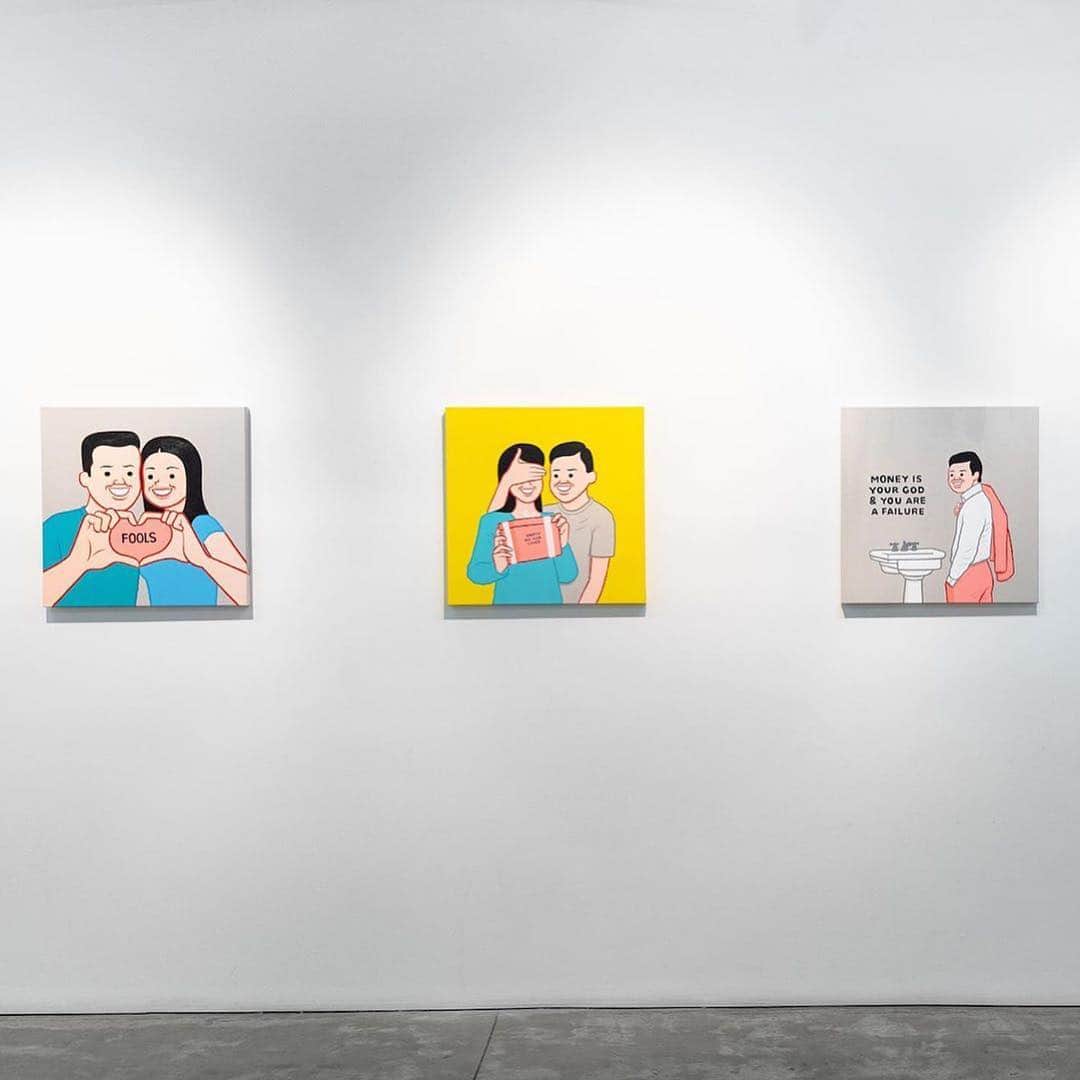 HYPEBEASTさんのインスタグラム写真 - (HYPEBEASTInstagram)「#hypebeastart: We caught up with @sirjoancornella to discuss the launching of his latest solo exhibition entitled “Keep it Real!” at New York City’s @grgallery_ny. Click the link in our bio to read about the inspiration behind Cornellá’s humorously grim works, audience reactions, and his thoughts on America’s current political landscape.  Photos: Eddie Lee/HYPEBEAST」4月28日 22時57分 - hypebeast