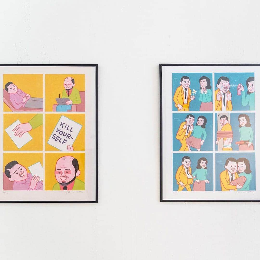 HYPEBEASTさんのインスタグラム写真 - (HYPEBEASTInstagram)「#hypebeastart: We caught up with @sirjoancornella to discuss the launching of his latest solo exhibition entitled “Keep it Real!” at New York City’s @grgallery_ny. Click the link in our bio to read about the inspiration behind Cornellá’s humorously grim works, audience reactions, and his thoughts on America’s current political landscape.  Photos: Eddie Lee/HYPEBEAST」4月28日 22時57分 - hypebeast