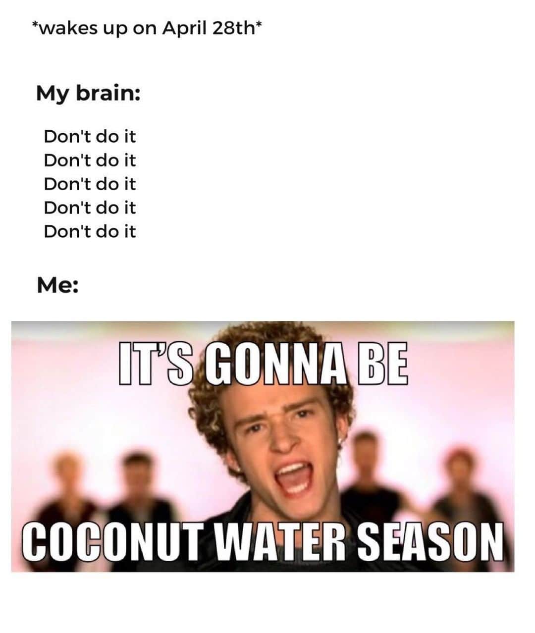 Vita Coco Coconut Waterのインスタグラム：「probably not what you were expecting @justintimberlake」