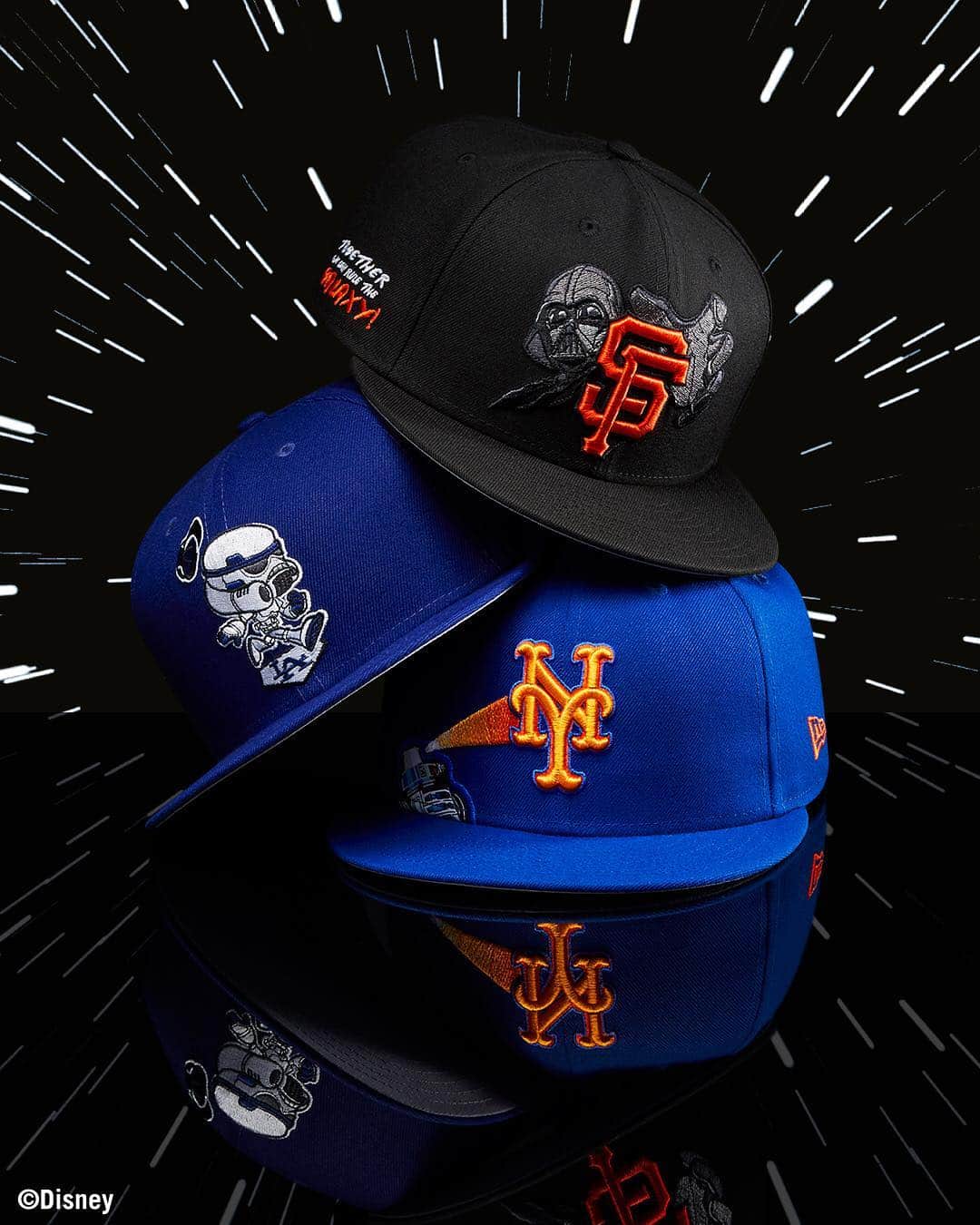 ニューエラ・キャップのインスタグラム：「May the 4th is coming. Get ready with the MLB x Star Wars Collection now at neweracap.com. Select teams available.」