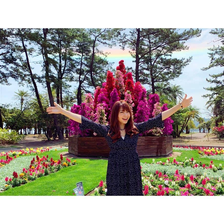 浅田梨奈さんのインスタグラム写真 - (浅田梨奈Instagram)「MIYAZAKI🧡🌈🌴パワーチャージ🙌② #宮崎 #パワースポット #パワーチャージ #虹🌈 #よく見て #宮交ボタニックガーデン青島 #ゆきりなりさ」4月28日 23時21分 - asdrn528