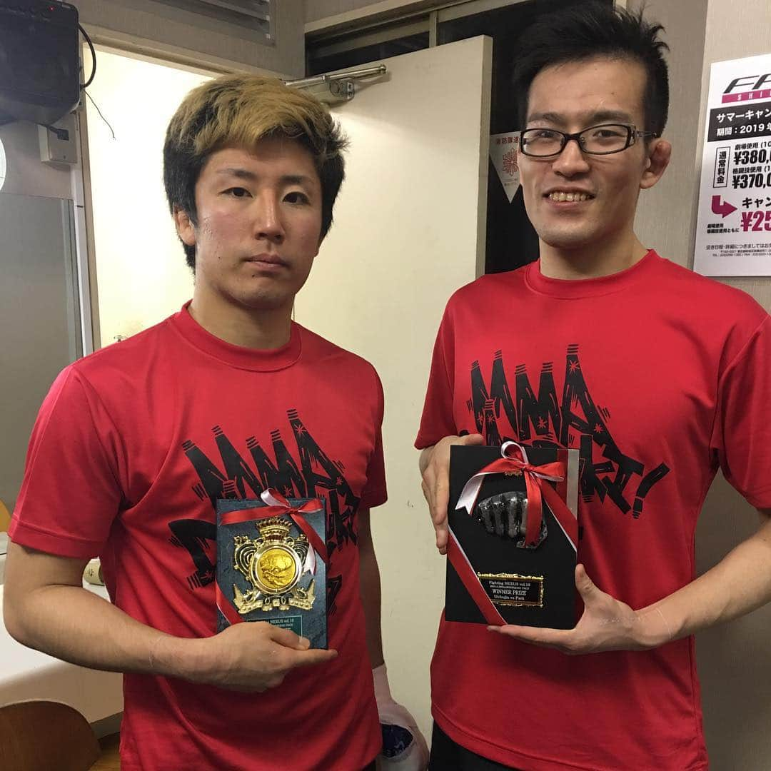 北岡悟さんのインスタグラム写真 - (北岡悟Instagram)「#fightingnexus vol16 #パンクラスイズム横浜  宇宙人と矢澤諒、2選手出場。 2戦2勝でした。 詳細割愛。 出場した2人、サポートの松嶋君、川村、皆んなお疲れ様でした。 #宇宙人 #矢澤諒 #ファイティングネクサス」4月28日 23時47分 - lotuskitaoka