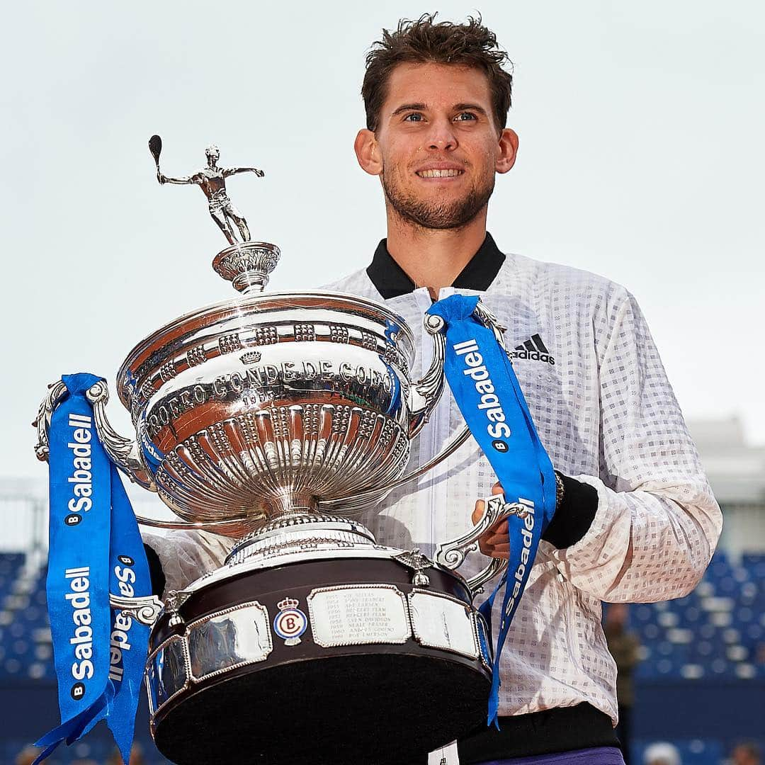 ATP World Tourさんのインスタグラム写真 - (ATP World TourInstagram)「“Only great players have won here. Rafa has won it 11 times and it means a lot that Muster won it twice. It’s a big moment for me.” 👏👏 . @domithiem | @bcnopenbs | #ATPTour」4月29日 5時18分 - atptour