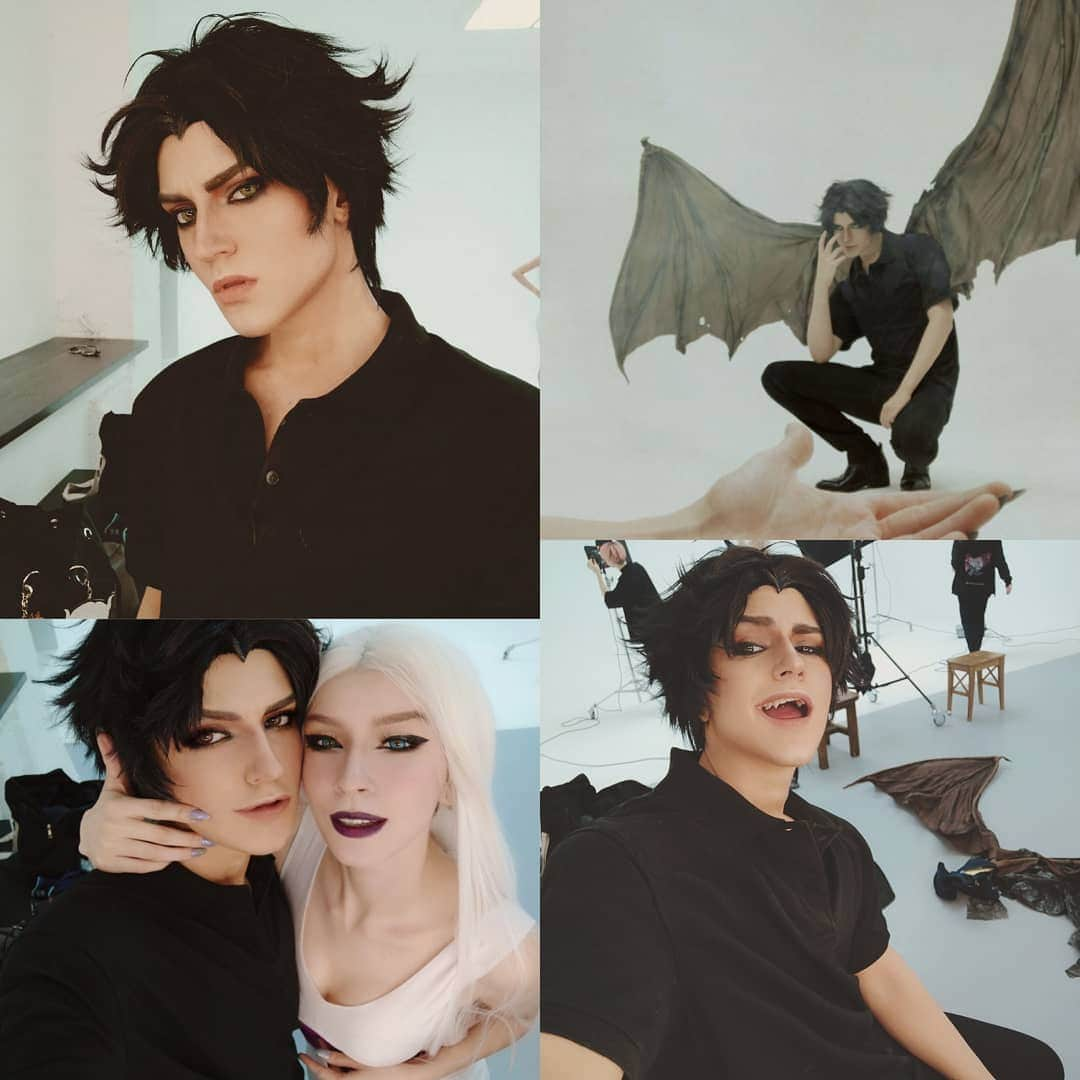 Gesha Petrovichさんのインスタグラム写真 - (Gesha PetrovichInstagram)「Crybaby #akirafudo  comeback with hotty #Sirene  Wigs @geshacos Helps @meffyj  and @diemaru #Devilman #devilmancrybaby #devilmancosplay #cosplay」4月28日 23時52分 - petrovichgesha