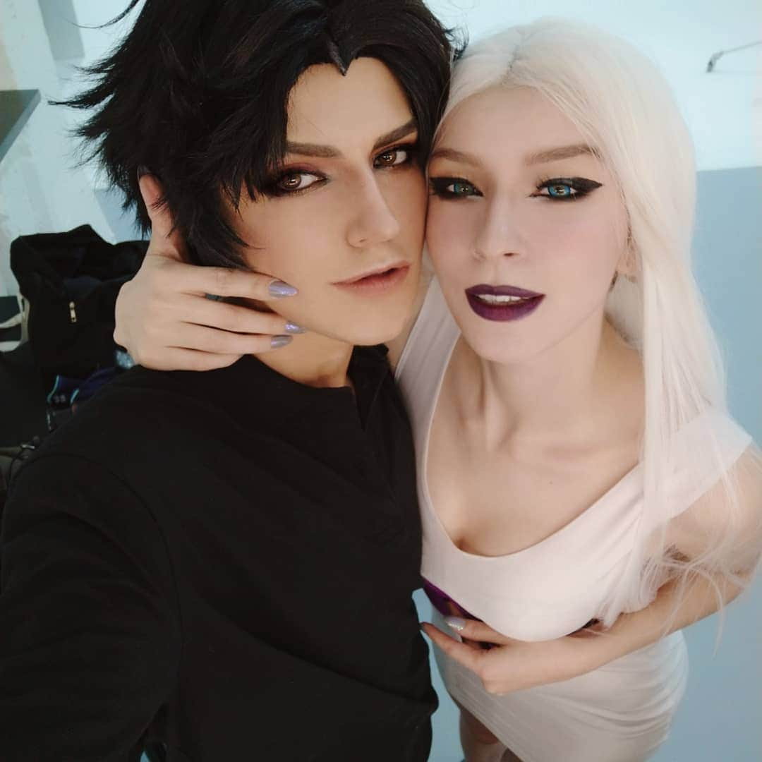 Gesha Petrovichさんのインスタグラム写真 - (Gesha PetrovichInstagram)「Crybaby #akirafudo  comeback with hotty #Sirene  Wigs @geshacos Helps @meffyj  and @diemaru #Devilman #devilmancrybaby #devilmancosplay #cosplay」4月28日 23時52分 - petrovichgesha