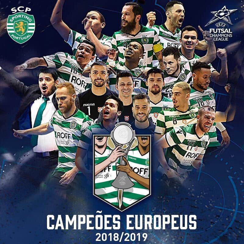 ナニさんのインスタグラム写真 - (ナニInstagram)「Grande final!  Parabéns campeões !🏆🦁👏🏽 @sportingclubedeportugal @uefafutsal #champions #UCLFutsal #UEFAFutsalChampionsLeague #AtéAoFim」4月29日 1時08分 - luisnani