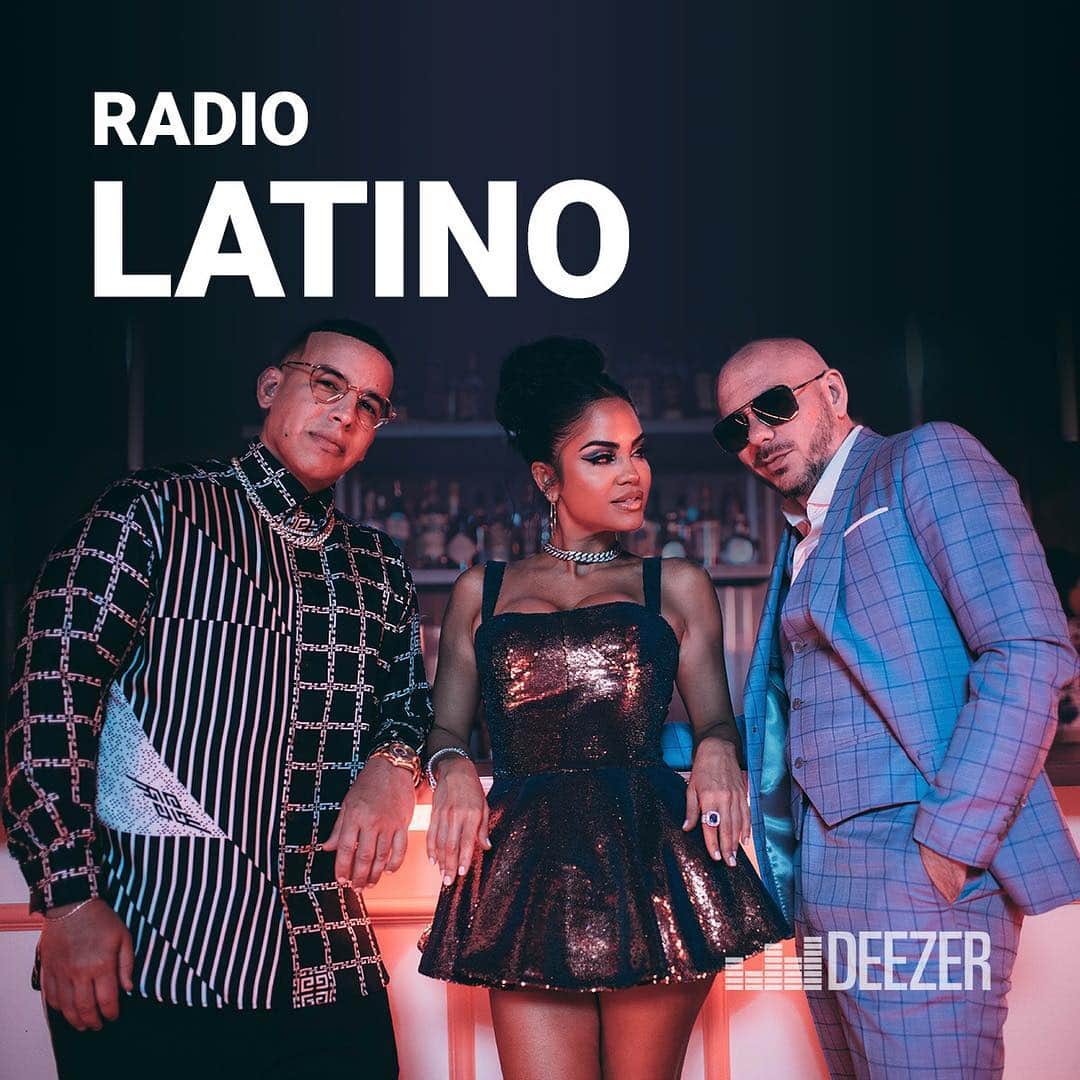 ピットブルのインスタグラム：「Check out “No Lo Trates” on @deezer Radio Latino! 🎶」
