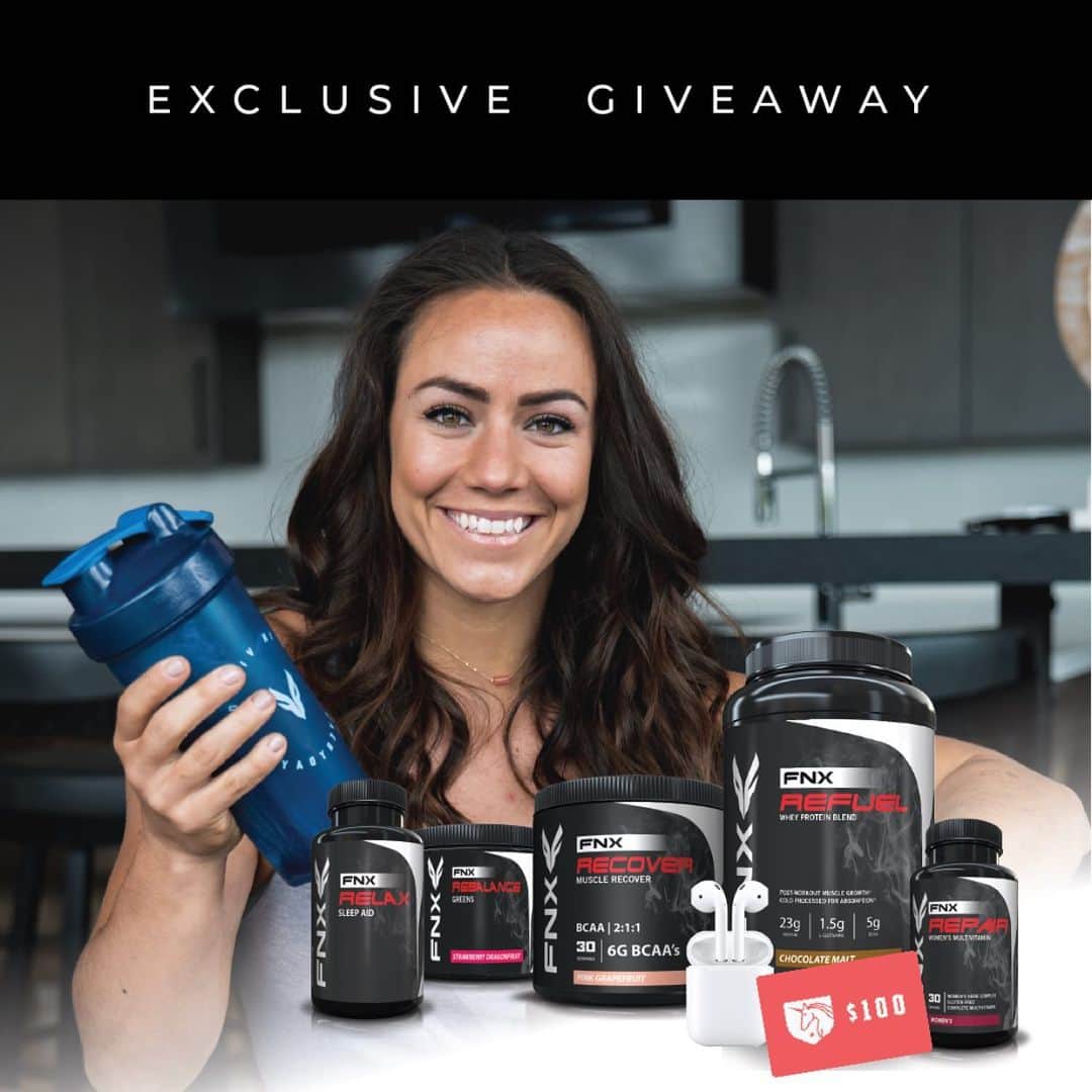 Camille Leblanc-Bazinetさんのインスタグラム写真 - (Camille Leblanc-BazinetInstagram)「🦄* GIVE AWAY*🦄 “  Since I just joined @fnx_fit and in anticipation of my signature line of products on the way, we thought it was only fitting to do a giveaway!! “  Winner will receive 5 FNX products of choice, Apple AirPods, and a $100 Feroce Apparel gift card! Here is what it takes to be eligible to win:  1. Follow @fnx_fit and @camillelbaz  2. Like this post  3. Tag friends in separate comments below. Each comment is an entry, unlimited entries.  Giveaway closes Tuesday night at midnight and winner will be announced May 29th at 10am MST. Start tagging!! “  Anyone in the universe can participate 😉」5月28日 0時48分 - camillelbaz