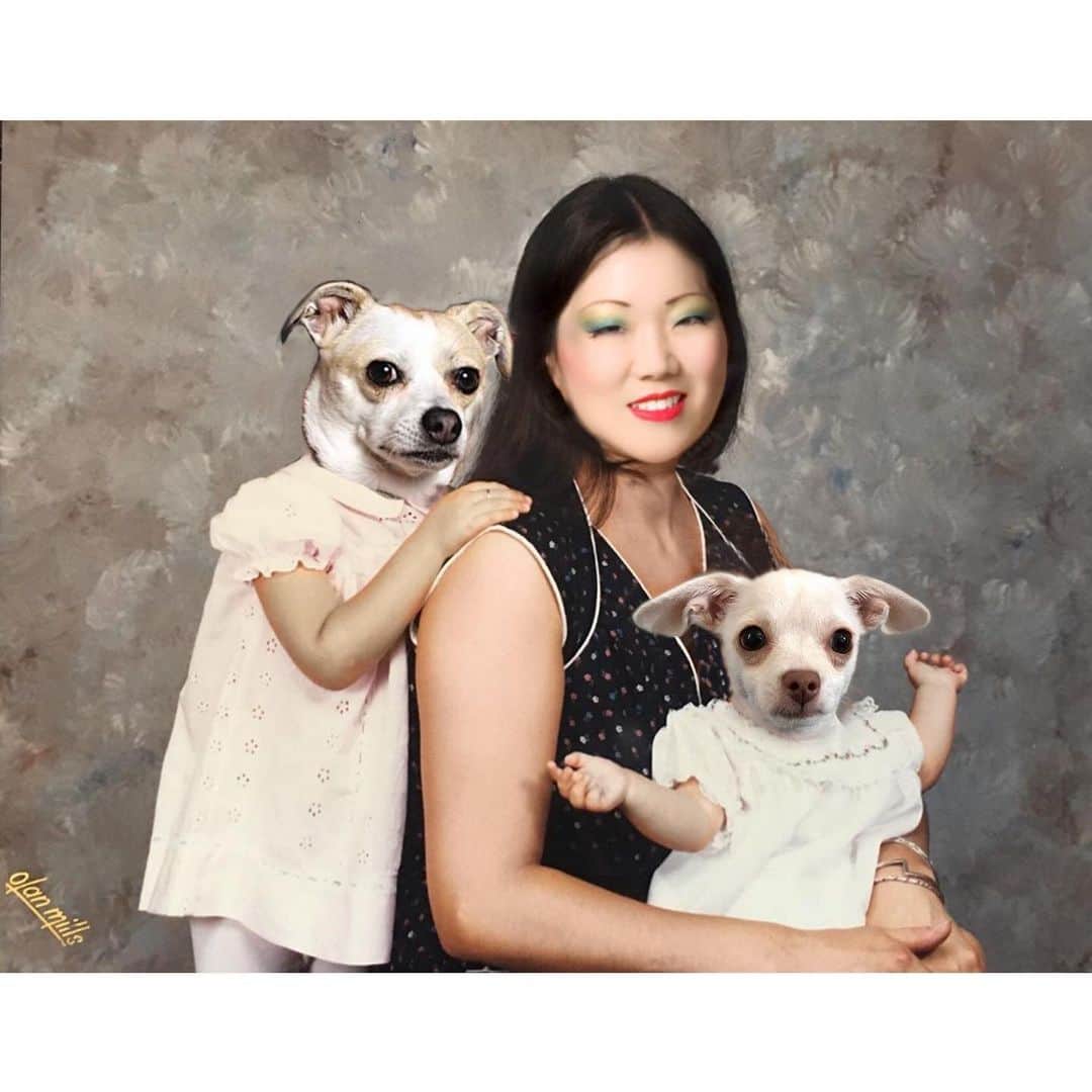 マーガレット・チョーさんのインスタグラム写真 - (マーガレット・チョーInstagram)「I cried! @ronaldmcdonkey 😍 #dog #chihuahua #rescuedog #dogsofinstagram #sisters」5月28日 1時08分 - margaret_cho