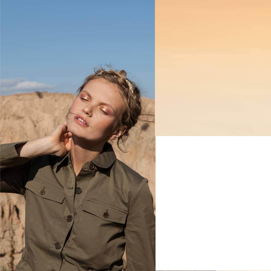 ベンシモンのインスタグラム：「INSPIRATION SURPLUS La saharienne Bensimon 2019. On la veut authentique dans une belle gabardine fine à porter comme une sur-chemise... Une veste à porter chic en coordonné avec nos pantalons, ou non ! > Toujours inspirée par le surplus, notre collection été 2019 met en avant des pièces intemporelles nées du vestiaire militaire, pas de doute l’esprit Bensimon perdure 40 ans plus tard ! 🇬🇧 The safari jacket by Bensimon. In 2019, we want it authentic in a pretty light gabardine, to be wear like a shirt... A chic jacket! > Always inspired by the surplus, our Summer collection puts timeless pieces in the spotlight born from the military garment. No doubt the Bensimon spirit is still there! #bensimon #surplus #PE19」