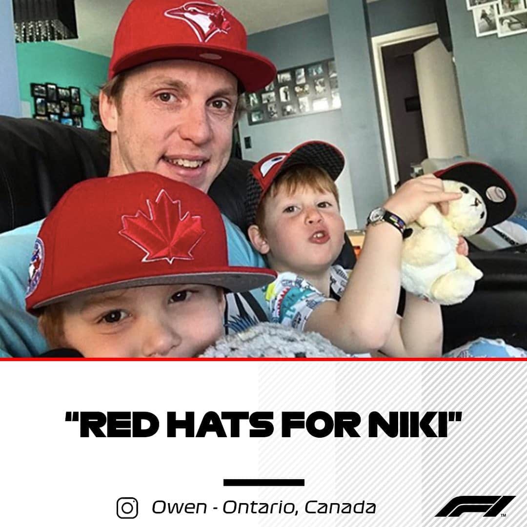 F1さんのインスタグラム写真 - (F1Instagram)「Thank you to everyone from across the world who grabbed a red cap in tribute to our three-time world champion, Niki Lauda #ForNiki ❤️」5月28日 2時36分 - f1