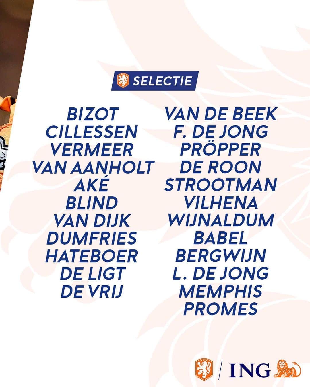 サッカー オランダ代表チームさんのインスタグラム写真 - (サッカー オランダ代表チームInstagram)「Dit is de definitieve selectie voor de Final Four van de #NationsLeague! #nederlandselftal #selectie #onsoranje」5月28日 3時47分 - onsoranje