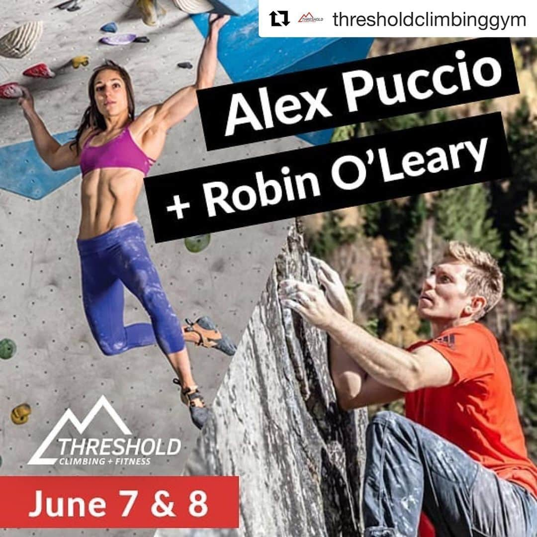 アレックス・パッチシオさんのインスタグラム写真 - (アレックス・パッチシオInstagram)「Anyone that can make it to @thresholdclimbinggym June 7th and 8th! I’ll be coaching clinics alongside @robinoleary !  Come see us and hang out in Oklahoma City!!! I love teaching clinics. We get to have fun, meet new people and discover new techniques! We will help you find your weak points as well as your strengths and how you should structure your own climbing and training so that you can see gains faster and accomplish your personal goals!!! 😃  There is a clinic for beginner to Intermediate level (V1-V4) and intermediate to advanced ( V4 and Up). 😄 To sign up for the clinics go to the Threshold Climbing’s website and call! 😀 Spots are limited!! The link in my bio will take you to @thresholdclimbinggym Website !  Can’t wait to meet everyone and see you all there!!! 🥰  #coaching #training #goodtimes #learn #teach #uhamikakuto」5月28日 5時04分 - alex_puccio89