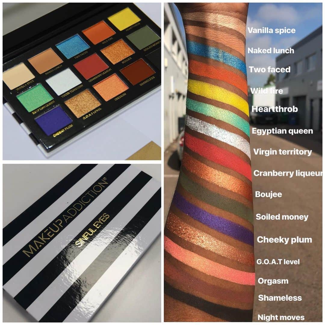 Makeup Addiction Cosmeticsさんのインスタグラム写真 - (Makeup Addiction CosmeticsInstagram)「It’s safe to safe to say we are obsessed with the Sinful eyes palette! 😍😱😍😱 Who else is?📝💛❤️💕 #makeupaddiction #makeupaddictioncosmetics #eyeshadowswatches #eyeshadowpalettes #maquillage #maquillaje」5月28日 5時49分 - makeupaddictioncosmetics