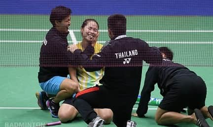 ラチャノック・インタノンさんのインスタグラム写真 - (ラチャノック・インタノンInstagram)「🇹🇭 Third semi final for us in Sudirman Cup and first winning to beat Korea team. ขอบคุณเสียงเชียร์จากพี่ๆน้องๆในสนามและแฟนกีฬาที่ส่งกำลังใจมาให้ในรอบนี้นะคะ รอบหน้าไม่ว่าจะยังไงทีมชาติไทยจะทำเต็มที่ที่สุดค่ะ และทีมไทยจะแข่งอีกทีวันเสาร์พบกับเจ้าภาพ (จีน)  อย่าลืมติดตามชมถ่ายทอดสดด้วยนะคะ 💪🏻🙂 #ให้ภาพมันเล่าเรื่องราวของมัน #เหมือนหายไปในรูป #กำลังใจดีก็ดีแบบนี้แหละ」5月24日 10時04分 - ratchanokmay