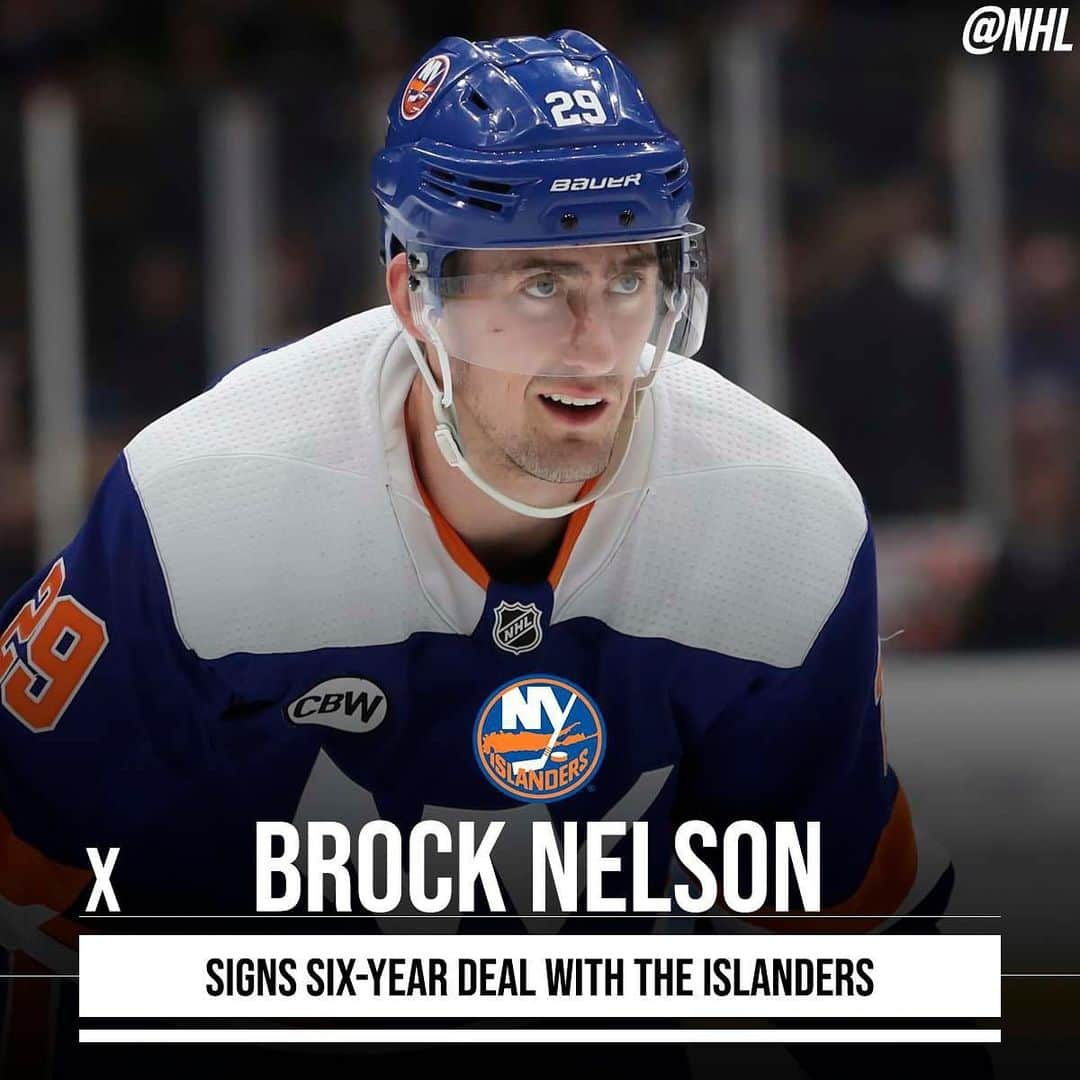 NHLさんのインスタグラム写真 - (NHLInstagram)「After his best year yet (25-28—53), Brock Nelson signs for six more seasons with the @ny_islanders!」5月24日 1時59分 - nhl