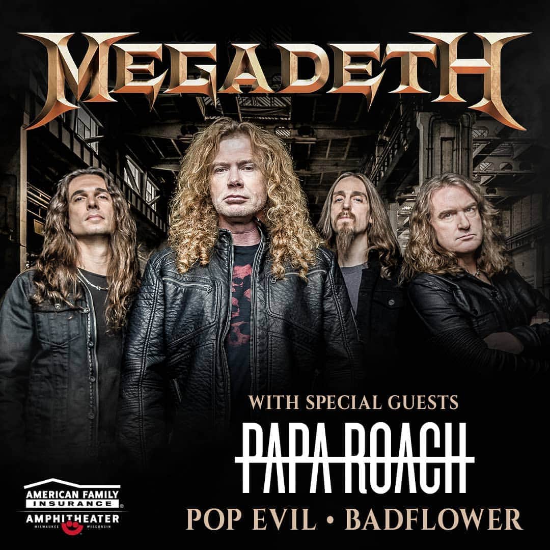 Megadethさんのインスタグラム写真 - (MegadethInstagram)「Milwaukee! See you at @Summerfest at the American Family Insurance Amphitheater on July 4! Tickets go on sale 5/31. Megadeth Cyber Army tickets presale begins 5/30 @ 10 AM. megadeth.com/tour #megadeth #summerfest #milwaukee」5月24日 2時49分 - megadeth