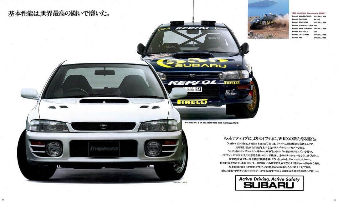 Subaru Rally Team USAさんのインスタグラム写真 - (Subaru Rally Team USAInstagram)「#TBT Who loves this type of brochure? Who wants to see rally cars in Subaru brochure? ✨ #Subaru #Impreza #GC8 #GrpA #SubaruRally #RallyHeritage #Rally #Rallycar #Recaroautomotive #Recaro」5月24日 3時09分 - subarumotorsportsusa